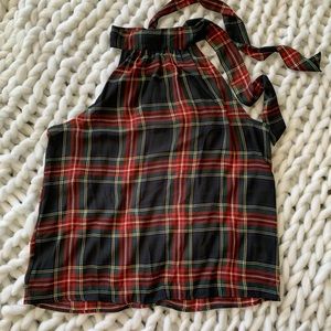 J. Crew plaid Christmas blouse
